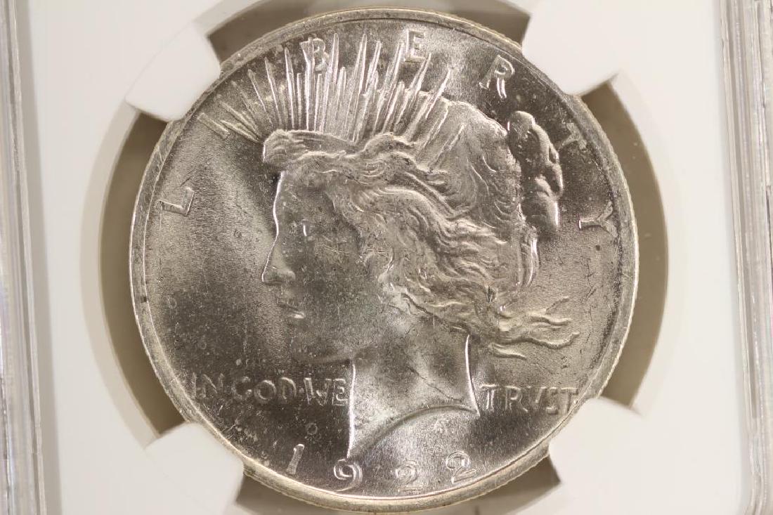 1922 PEACE SILVER DOLLAR NGC MS64 (1 of 3)