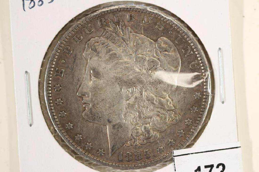 1885 MORGAN SILVER DOLLAR: You must call us at 1-763-862-8302 or email us at bidalotauction@aol.com with your credit card number directly. Thanks.