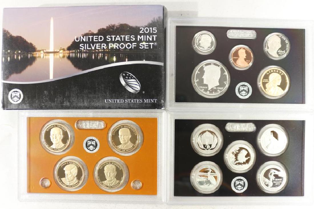 2015 US SILVER PROOF SET (WITH BOX) 14 PIECES (1 of 2)