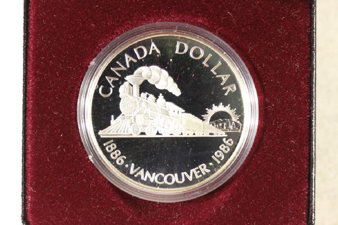 1986 CANADA VANCOUVER SILVER DOLLAR PROOF (1 of 3)