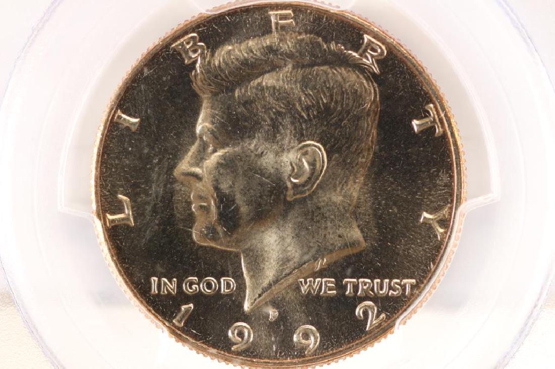1992-P KENNEDY HALF DOLLAR PCGS MS66 (1 of 3)