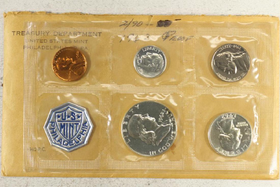 1962 US SILVER PROOF SET (WITH ENVELOPE) (1 of 2)