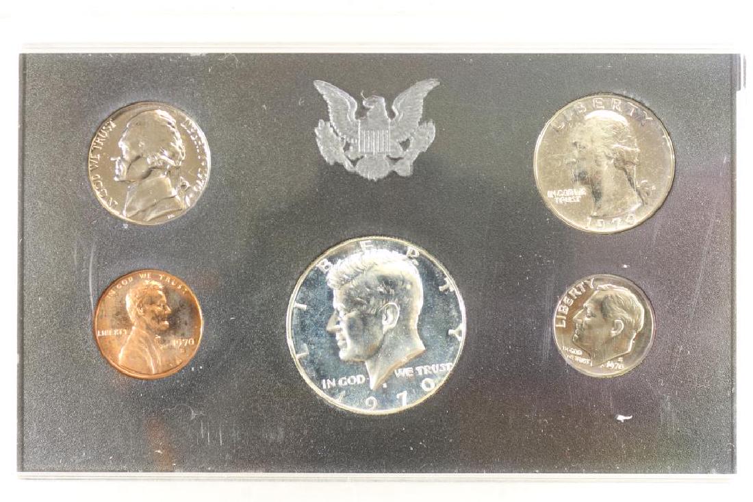 1970 US PROOF SET WITHOUT BOX, 40% SILVER JFK HALF (1 of 2)