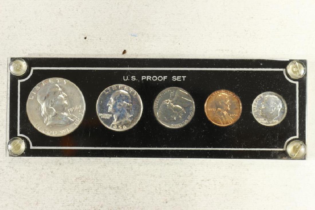 1956 US SILVER PROOF SET IN PLASTIC CASE (1 of 2)