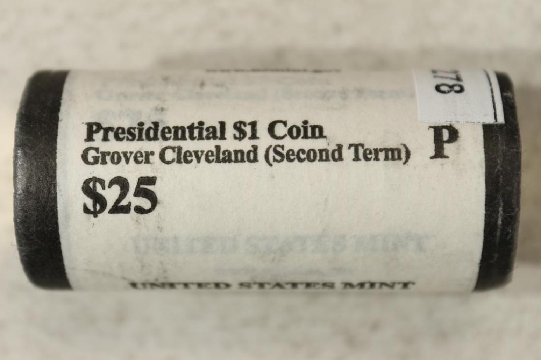 $25 ROLL OF 2012-P GROVER CLEVELAND 2ND TERM: PRESIDENTIAL DOLLARS, BRILLIANT UNC