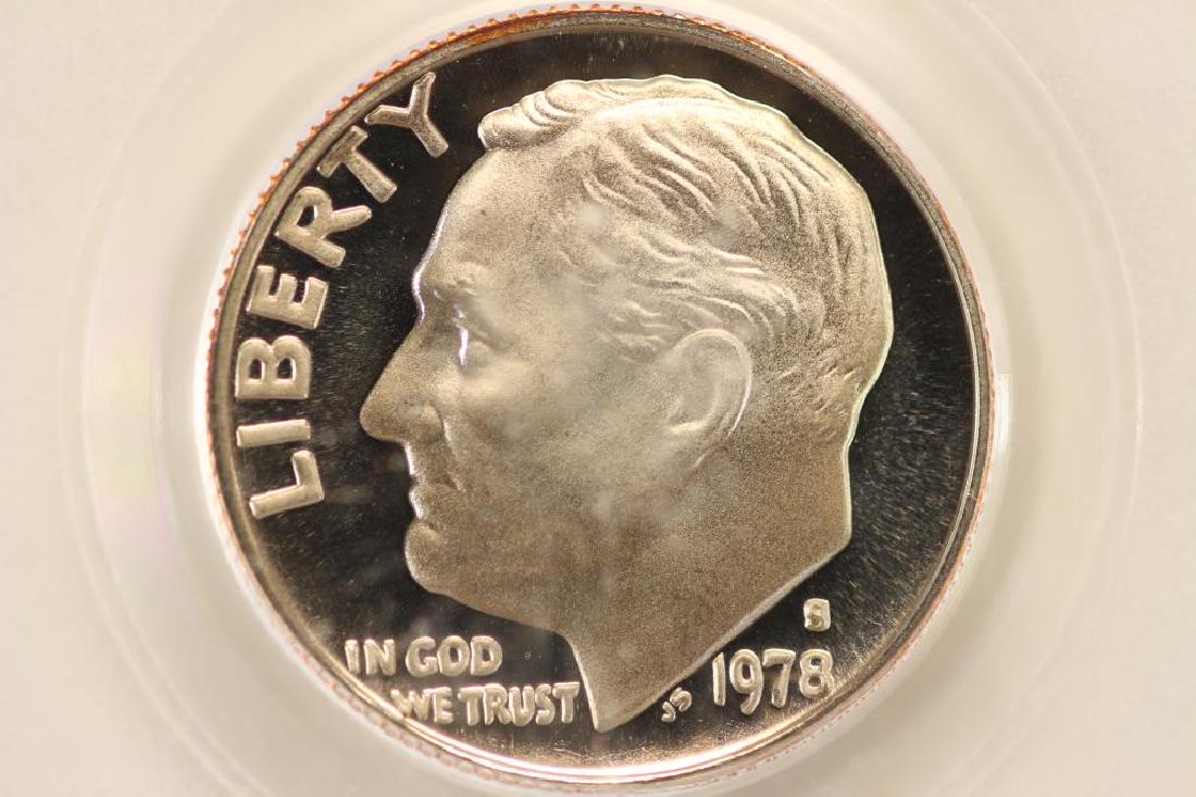 1978-S ROOSEVELT DIME PCGS PR70 DCAM (1 of 3)