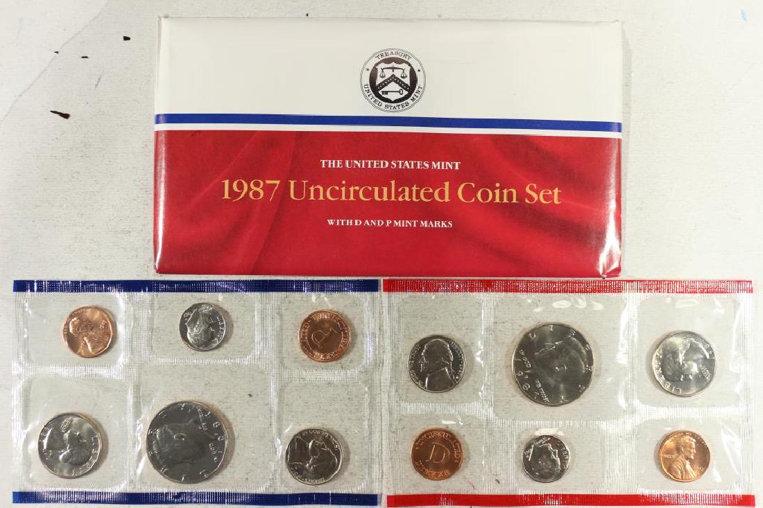 1987 US MINT SET (UNC) P/D (WITH ENVELOPE) (1 of 2)