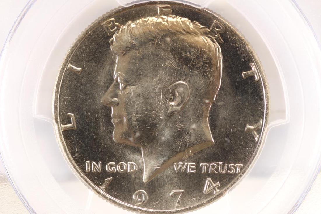 1974 KENNEDY HALF DOLLAR PCGS MS65 (1 of 3)