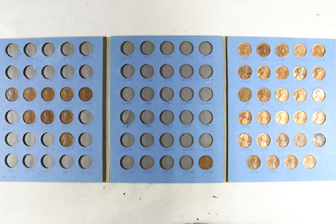 3 ALBUMS OF LINCOLN CENTS LOTS OF WHEATS 116 COINS (1 of 4)