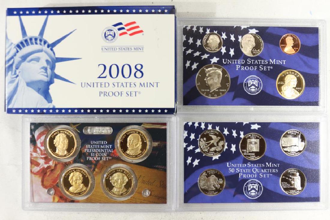 2008 US PROOF SET (WITH BOX) 14 PIECES (1 of 2)