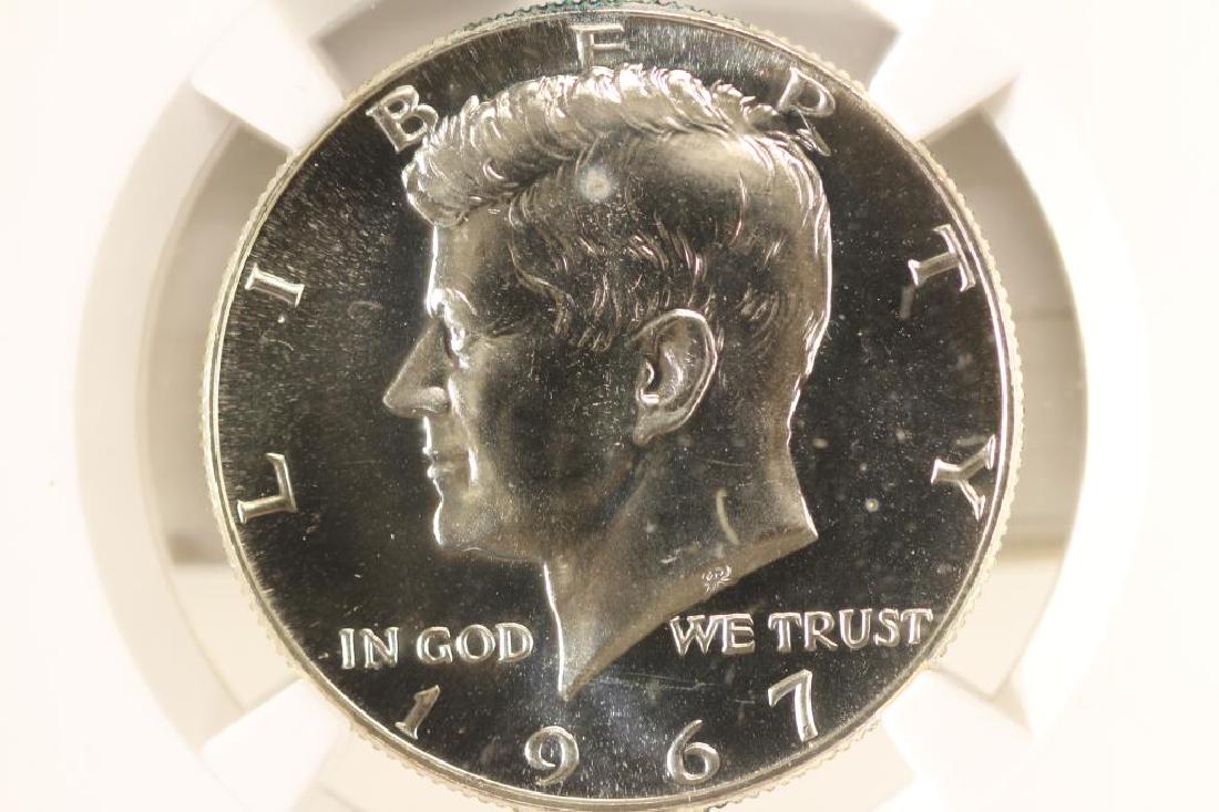 1967 SMS 40% SILVER JOHN F. KENNEDY HALF NGC MS68: SEE TITLE.