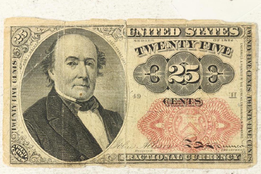 SERIES 1874 TWENTY FIVE CENT US FRACTIONAL NOTE (1 of 2)