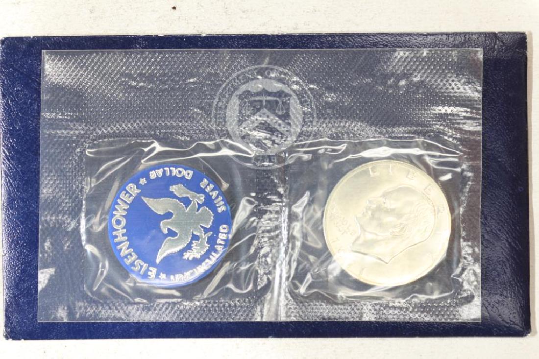 1971-S  IKE SILVER DOLLAR UNCIRCULATED (BLUE PACK) (1 of 2)