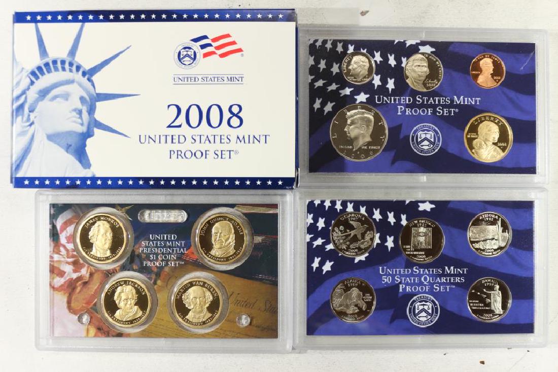 2008 US PROOF SET (WITH BOX) 14 PIECES (1 of 2)