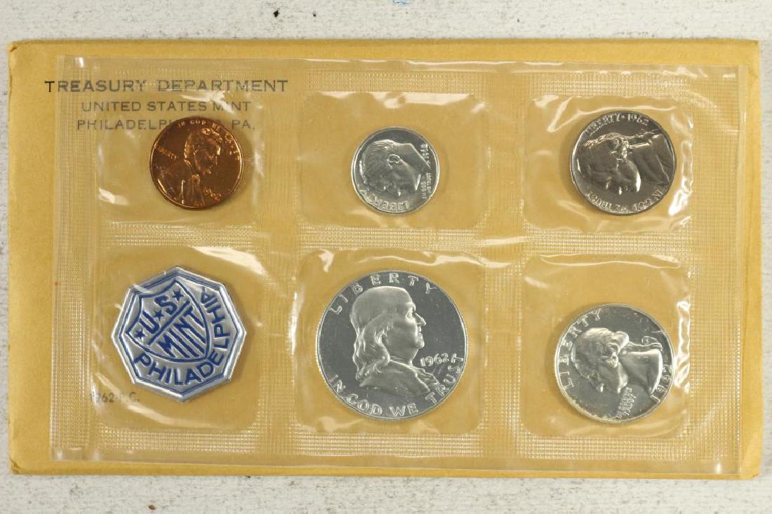1962 US SILVER PROOF SET (WITH ENVELOPE) (1 of 2)