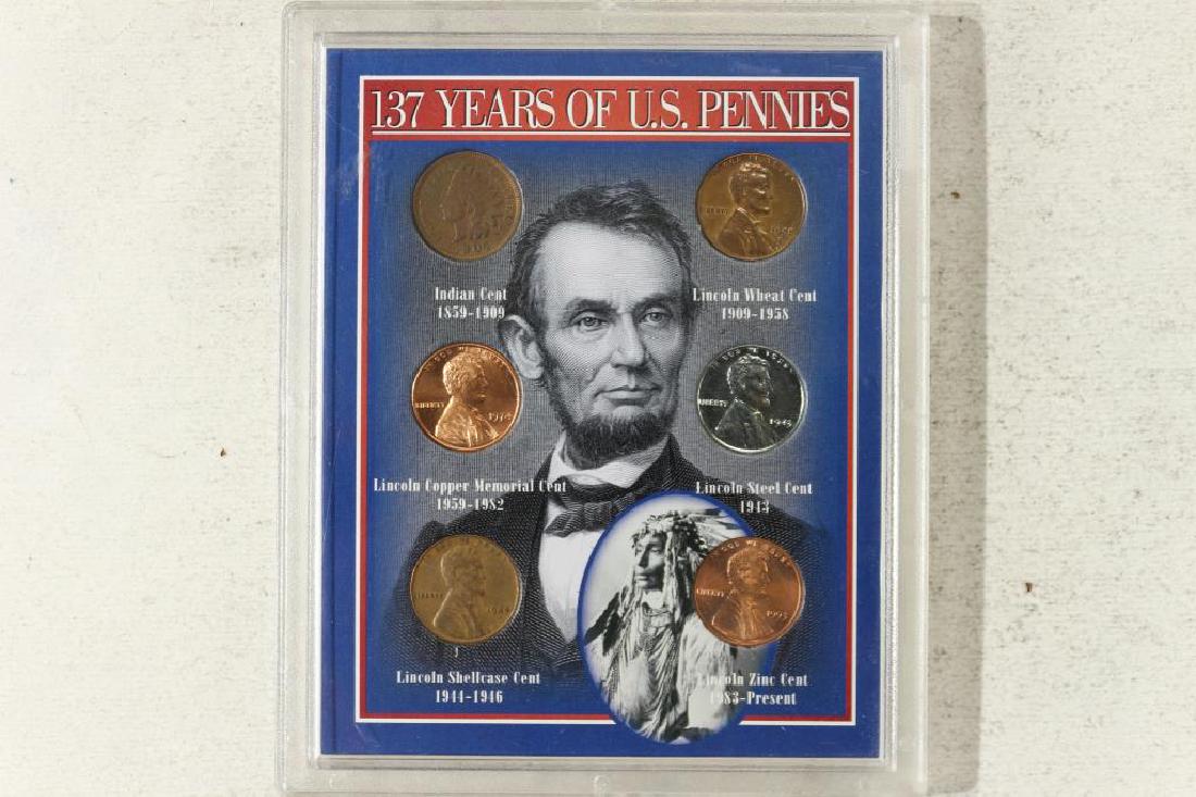 137 YEARS OF US PENNIES SET CONTAINS: (1 of 2)