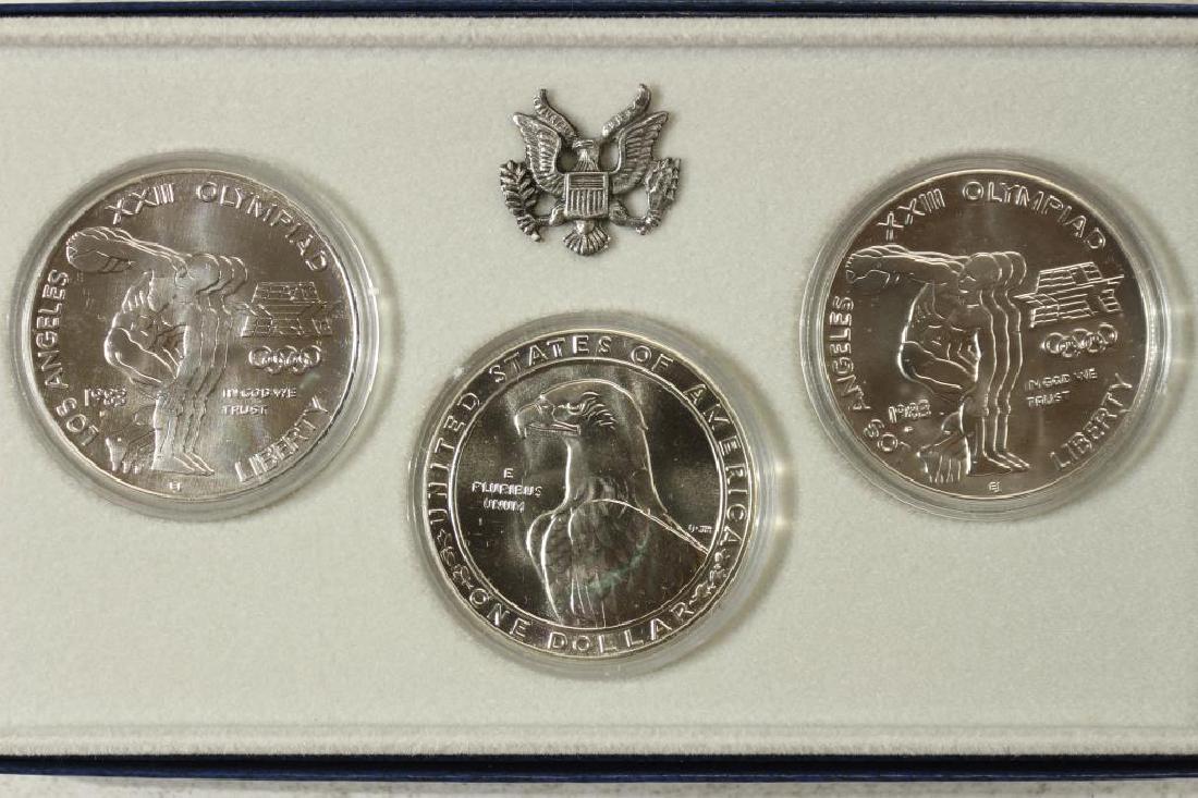 1983-P/D/S US OLYMPIC 3 COIN UNC SILVER DOLLAR SET (1 of 3)