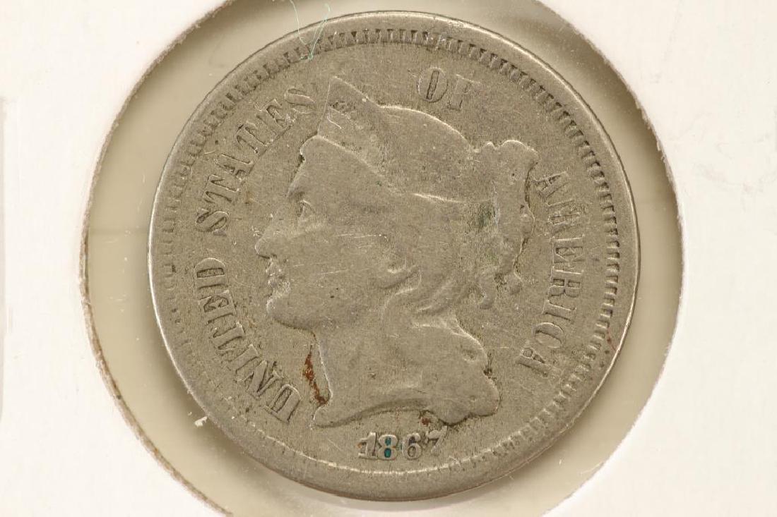 1867 THREE CENT PIECE (NICKEL) (1 of 2)