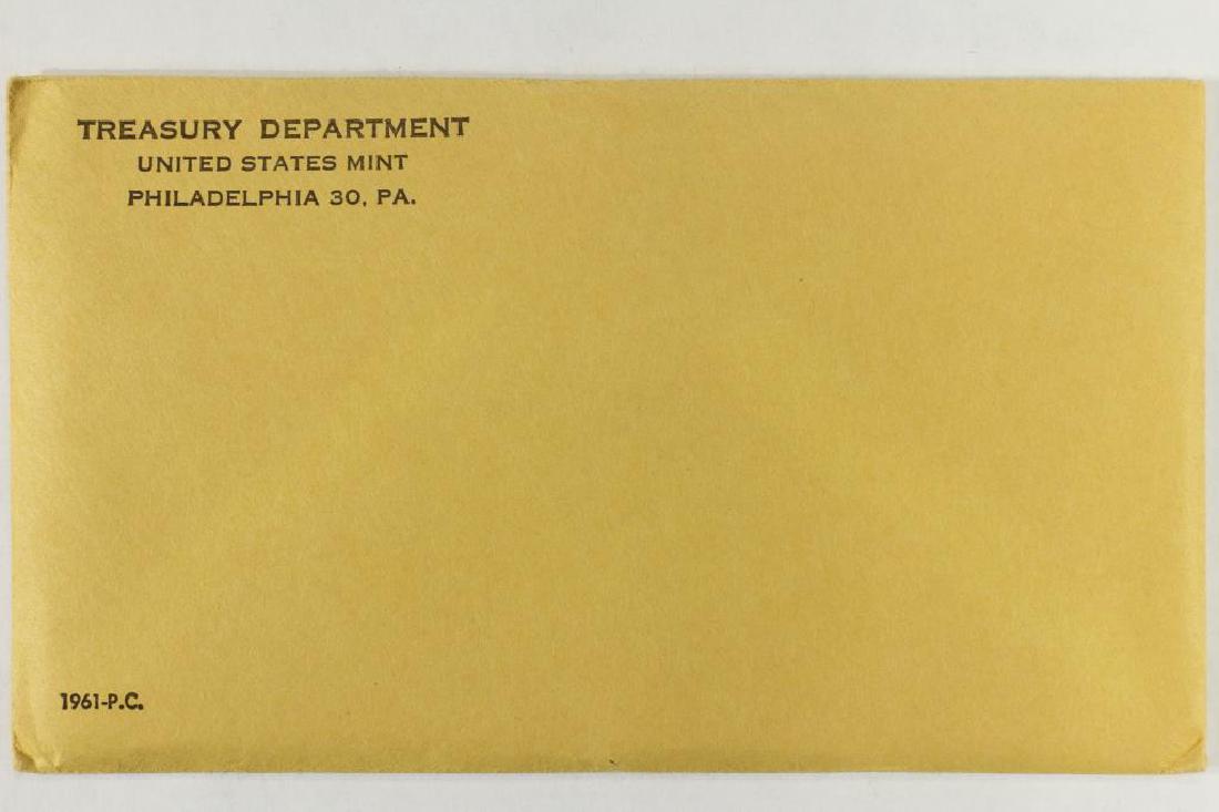 1961 US SILVER PROOF SET (WITH ENVELOPE) SEALED (1 of 2)
