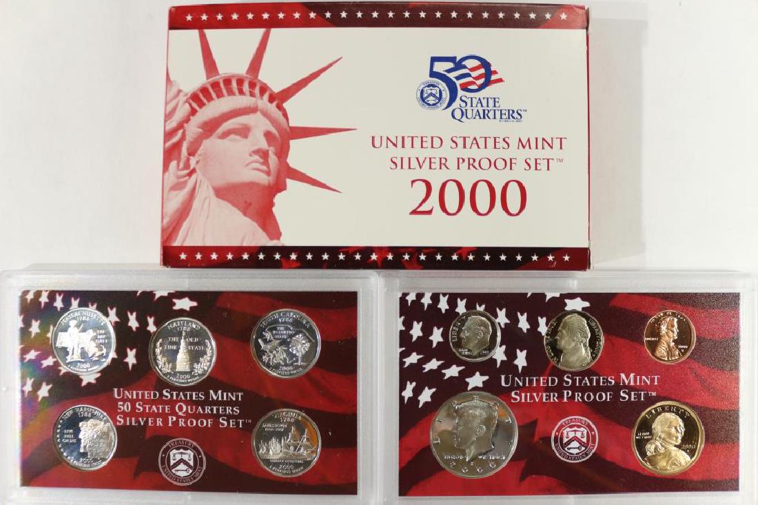 2000 US SILVER PROOF SET (WITH BOX) (1 of 2)