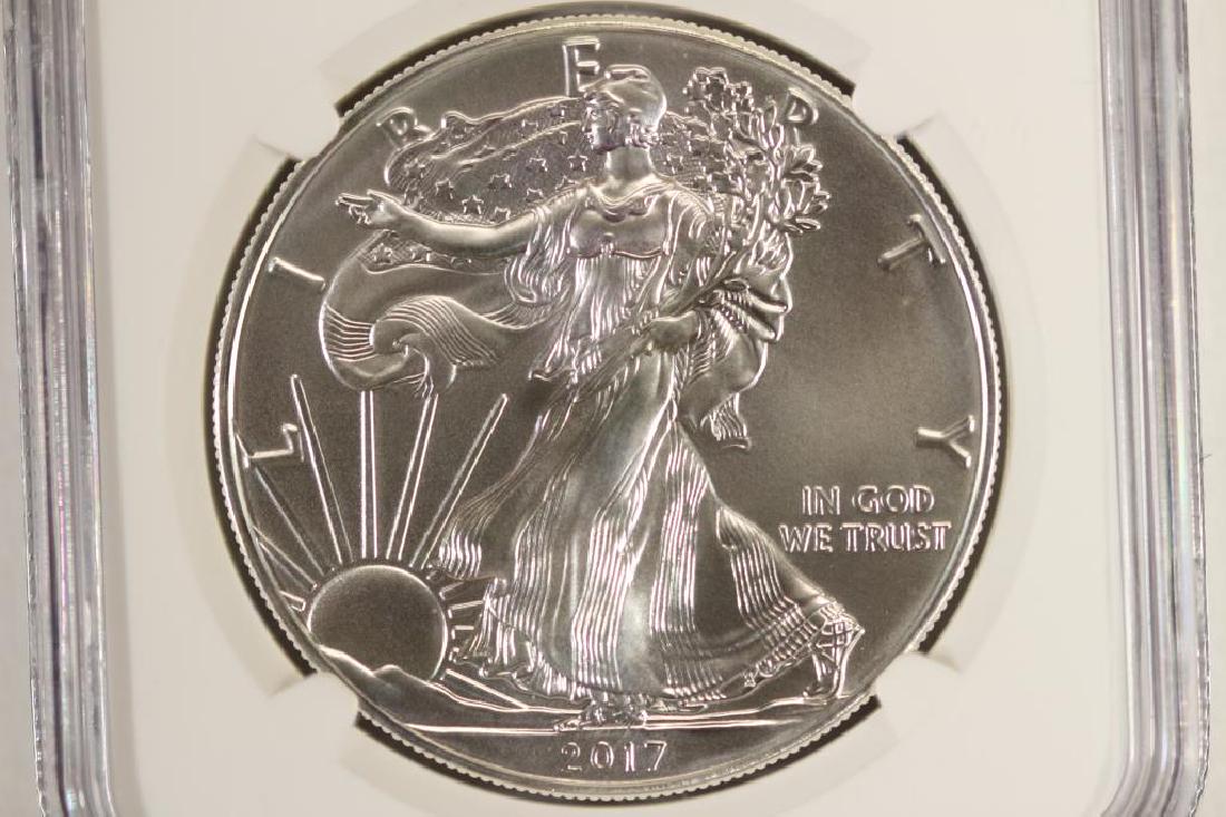 2017 AMERICAN SILVER EAGLE NGC MS70 1ST DAY ISSUE (1 of 3)