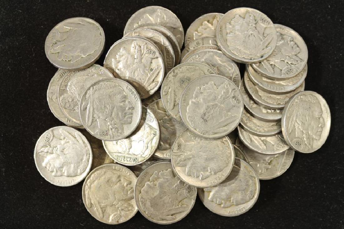 40 ASSORTED FULL DATE 1930'S BUFFALO NICKELS (1 of 1)