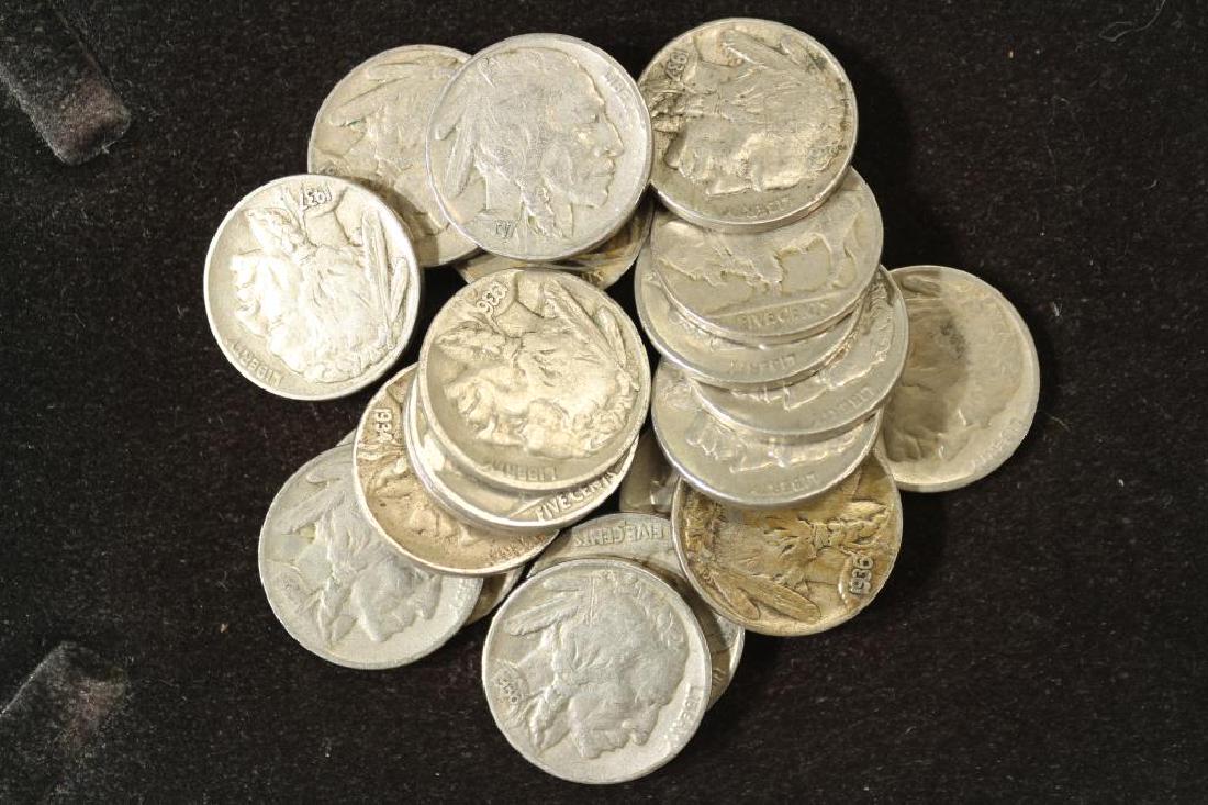20 ASSORTED FULL DATE 1930'S BUFFALO NICKELS (1 of 1)