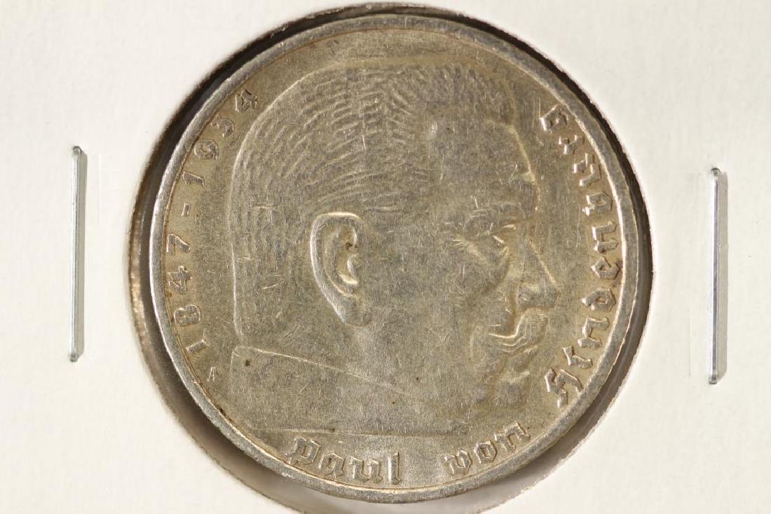 1936 GERMAN SILVER 5 MARKS (1 of 2)