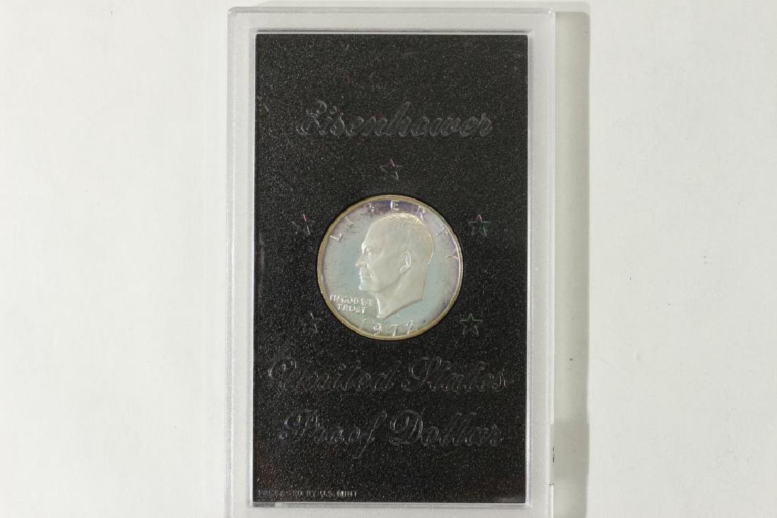 1972 IKE SILVER DOLLAR PROOF (BROWN PACK) NO BOX (1 of 2)