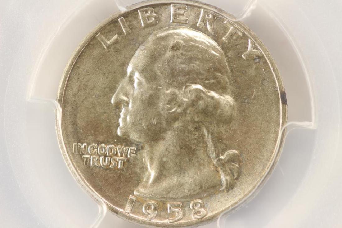 1958-D WASHINGTON SILVER QUARTER PCGS MS65 (1 of 3)