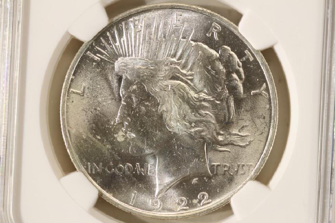 1922 PEACE SILVER DOLLAR NGC MS64 (1 of 3)