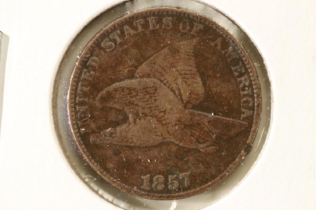 1857 FLYING EAGLE CENT VERY GOOD (1 of 2)