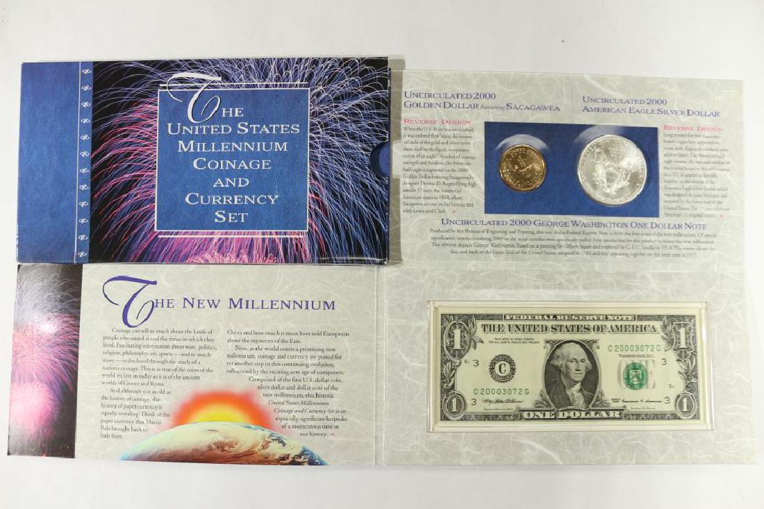 2000 US MILLENNIUM COINAGE & CURRENCY SET (1 of 3)