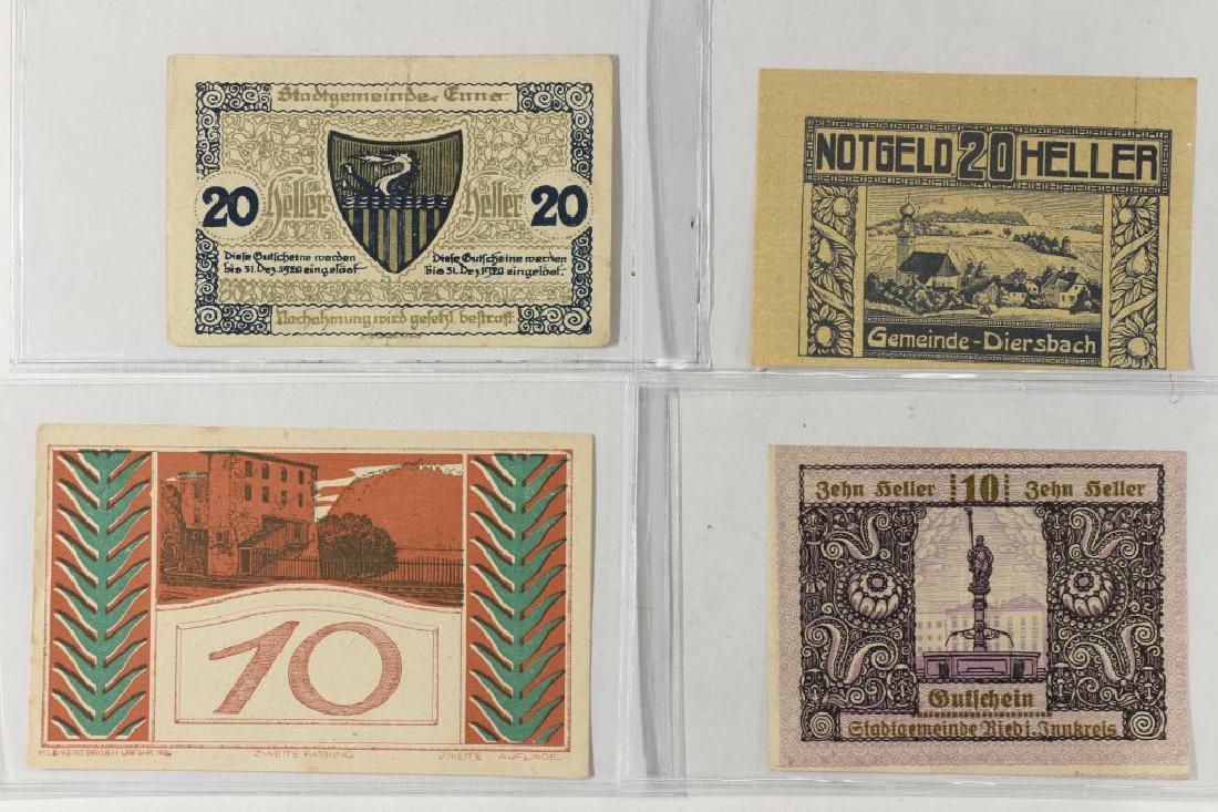 4 ASSORTED GERMAN NOTGELDS 2-10 & 2-20 HELLERS (1 of 2)
