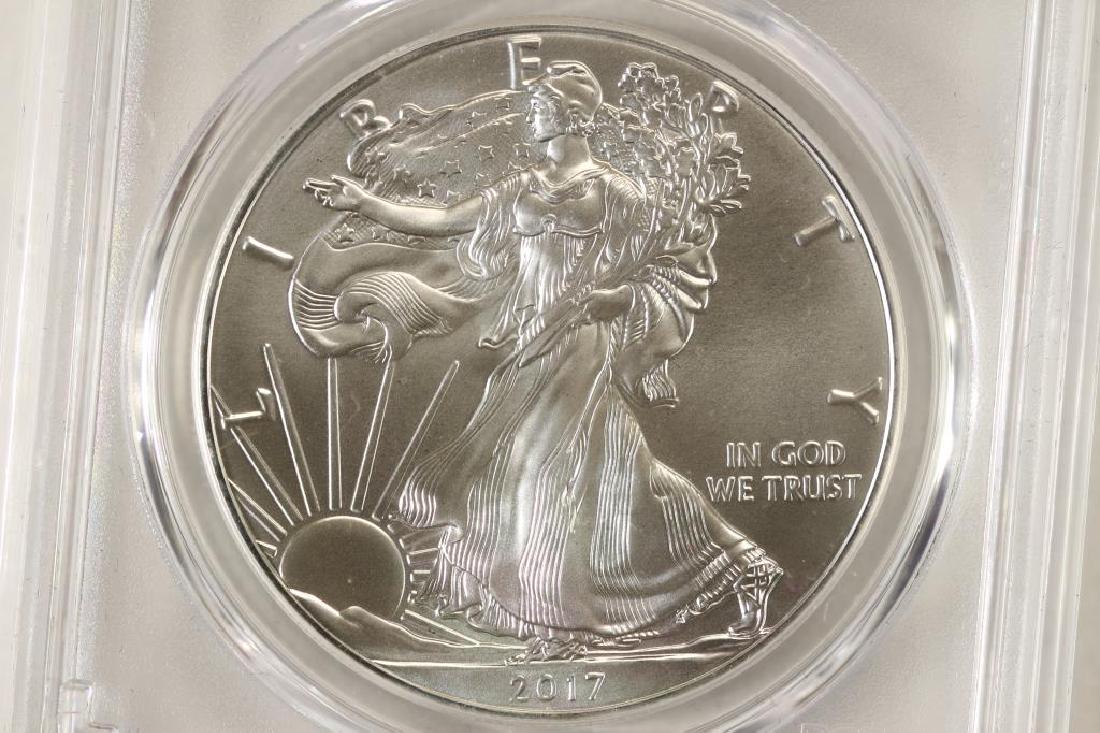 2017 (P) AMERICAN SILVER EAGLE PCGS MS70 (1 of 4)