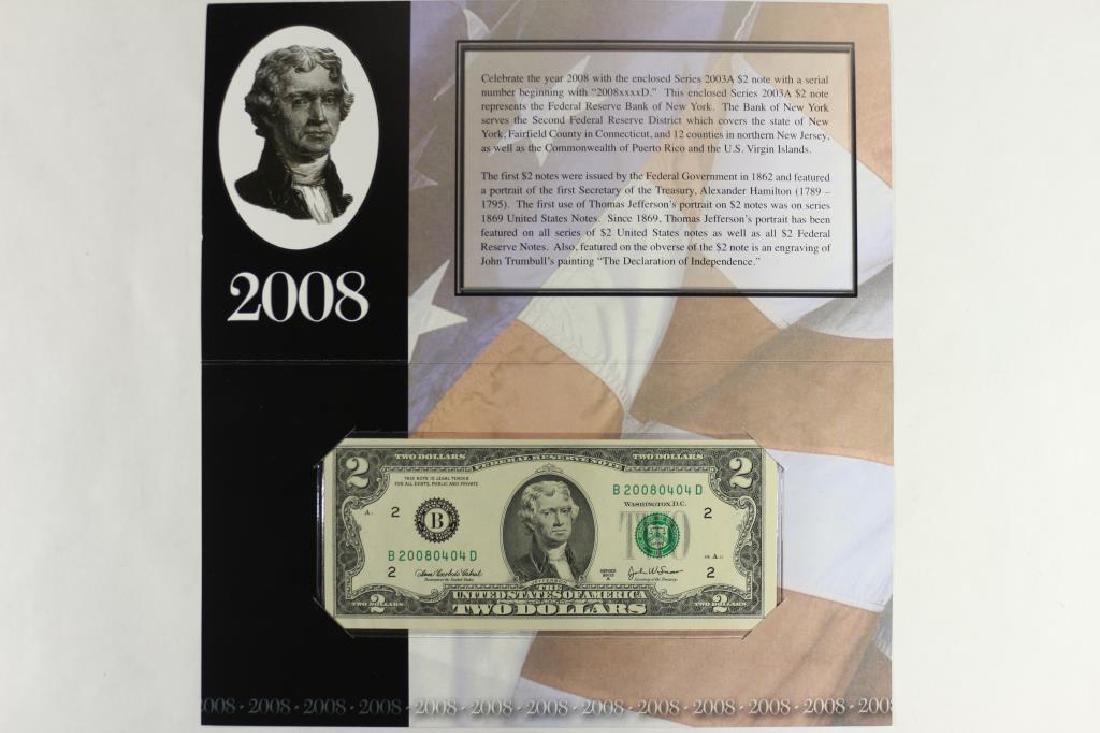 2008 NEW YORK $2 SINGLE NOTE 2003-A $2 FRN CRISP (1 of 3)