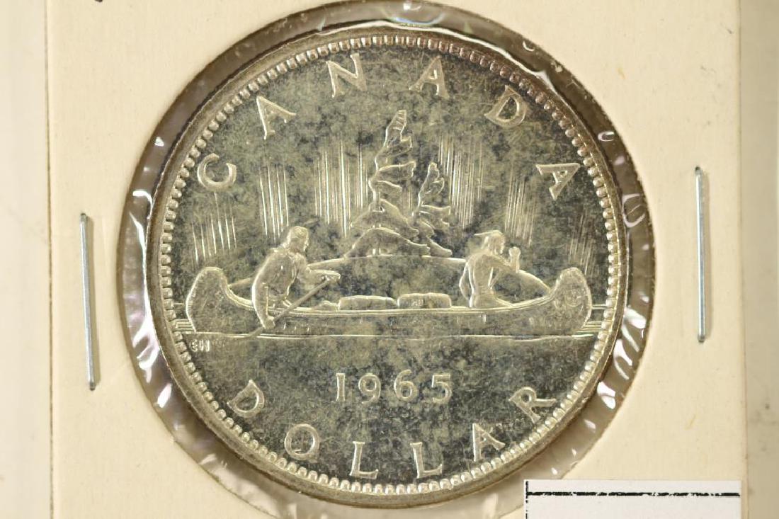1965 CANADA SILVER DOLLAR .600 OZ. ASW BU (1 of 2)
