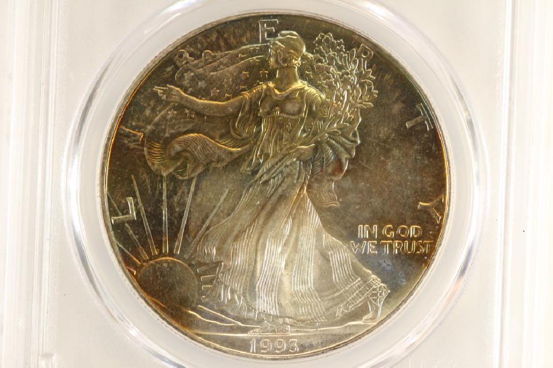 1993 AMERICAN SILVER EAGLE PCGS MS66 GREAT (1 of 3)