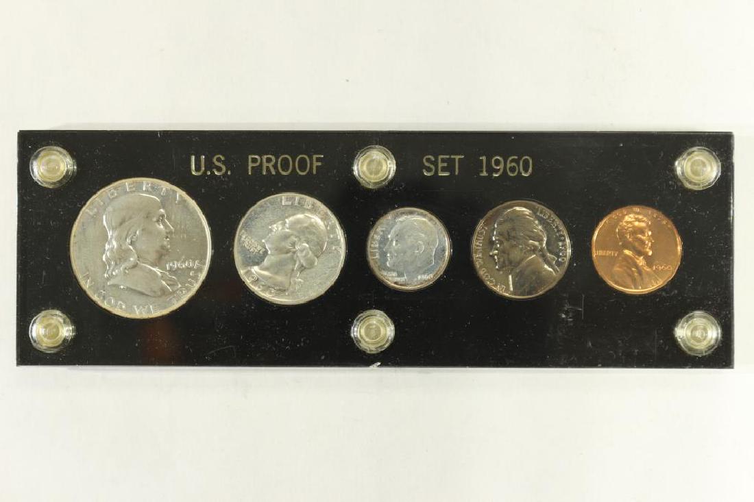 1960 US SILVER PROOF SET IN PLASTIC CASE (1 of 2)