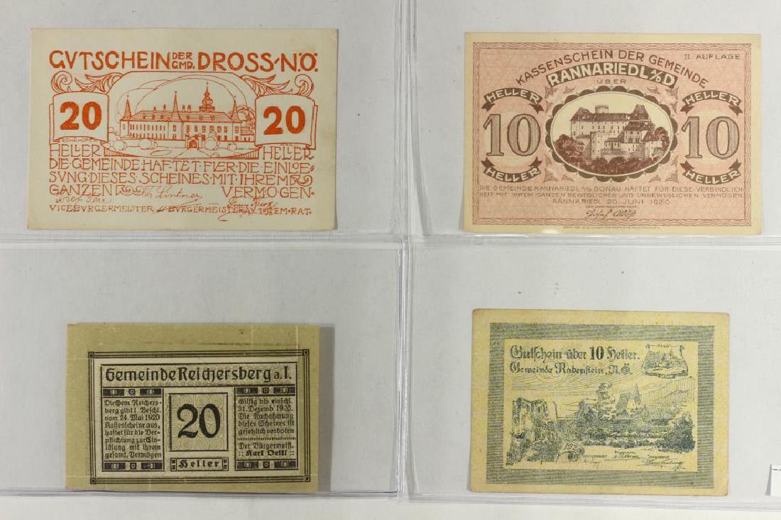 4 ASSORTED GERMAN NOTGELDS 2-10 & 2-20 HELLERS (1 of 2)