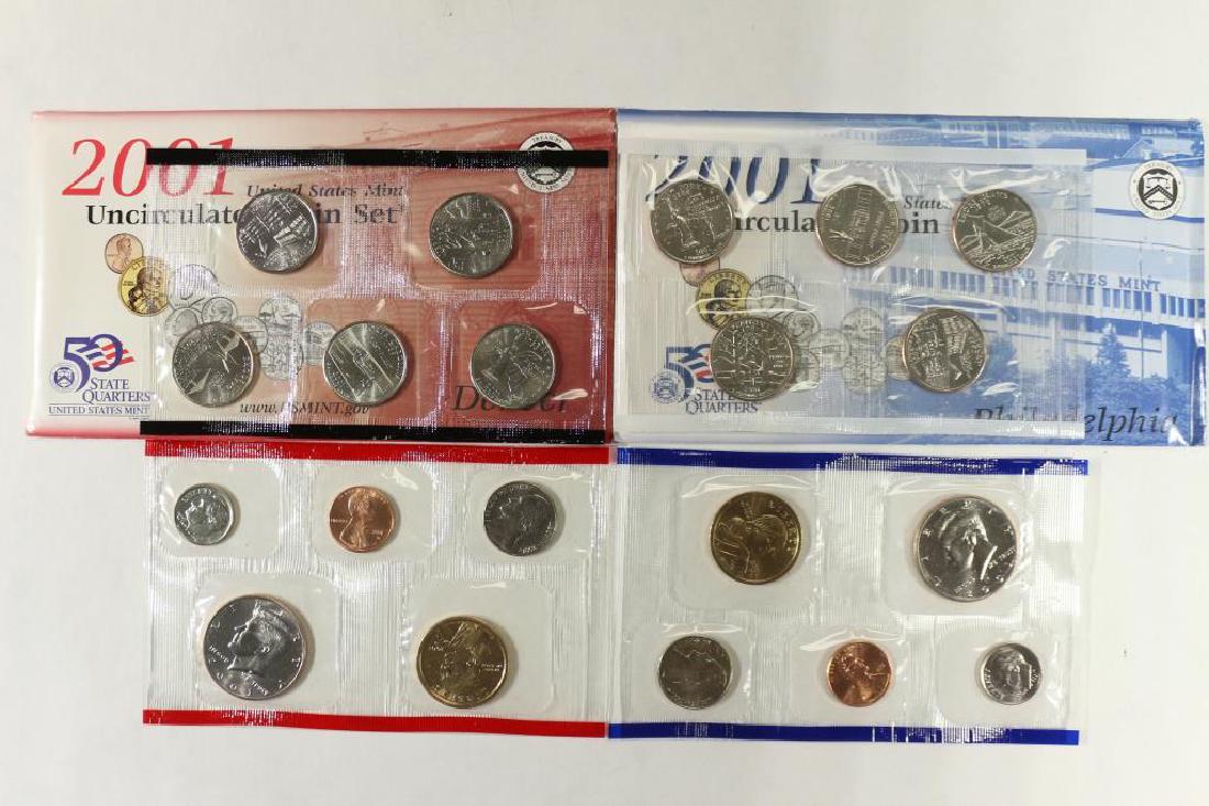 2001 US MINT SET (UNC) P/D (WITH ENVELOPE) (1 of 2)