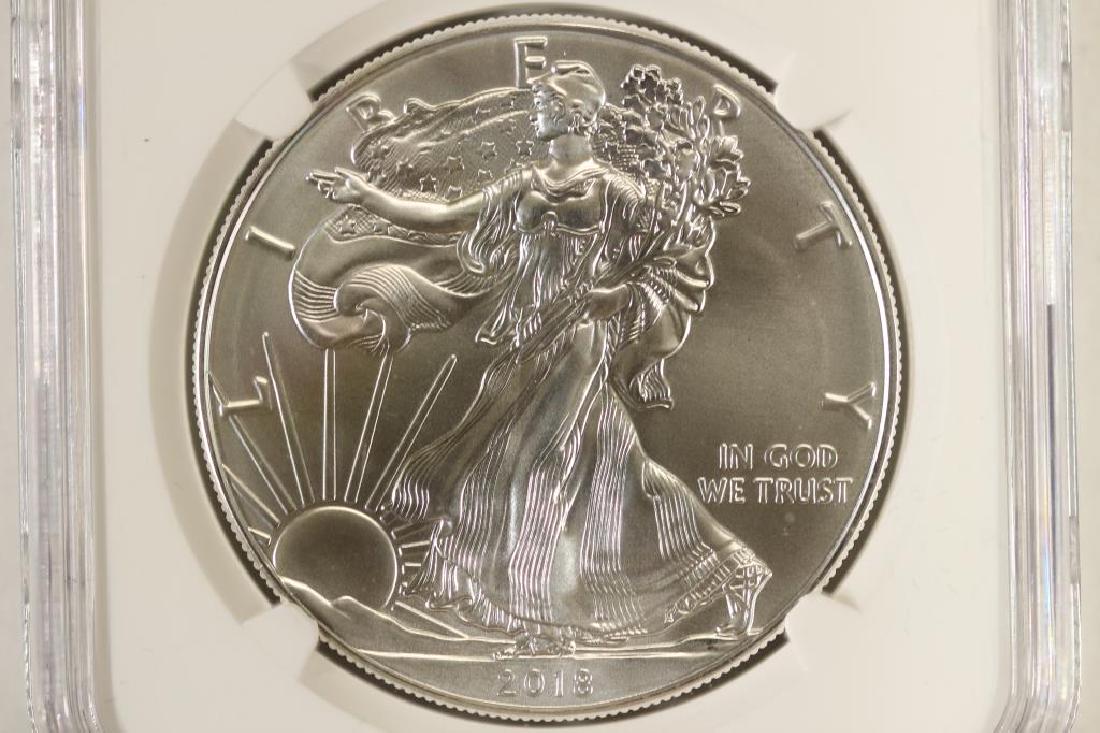 2018 AMERICAN SILVER EAGLE NGC MS70 (1 of 3)