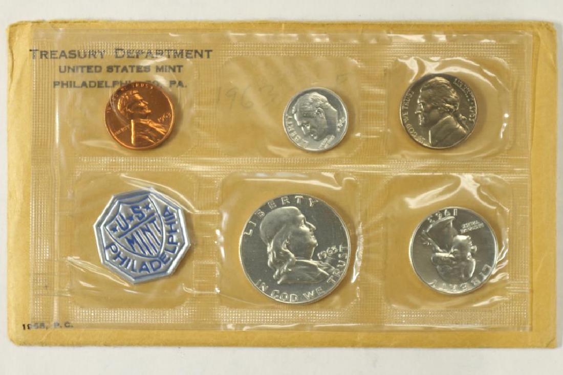 1963 US SILVER PROOF SET (WITH ENVELOPE) (1 of 2)