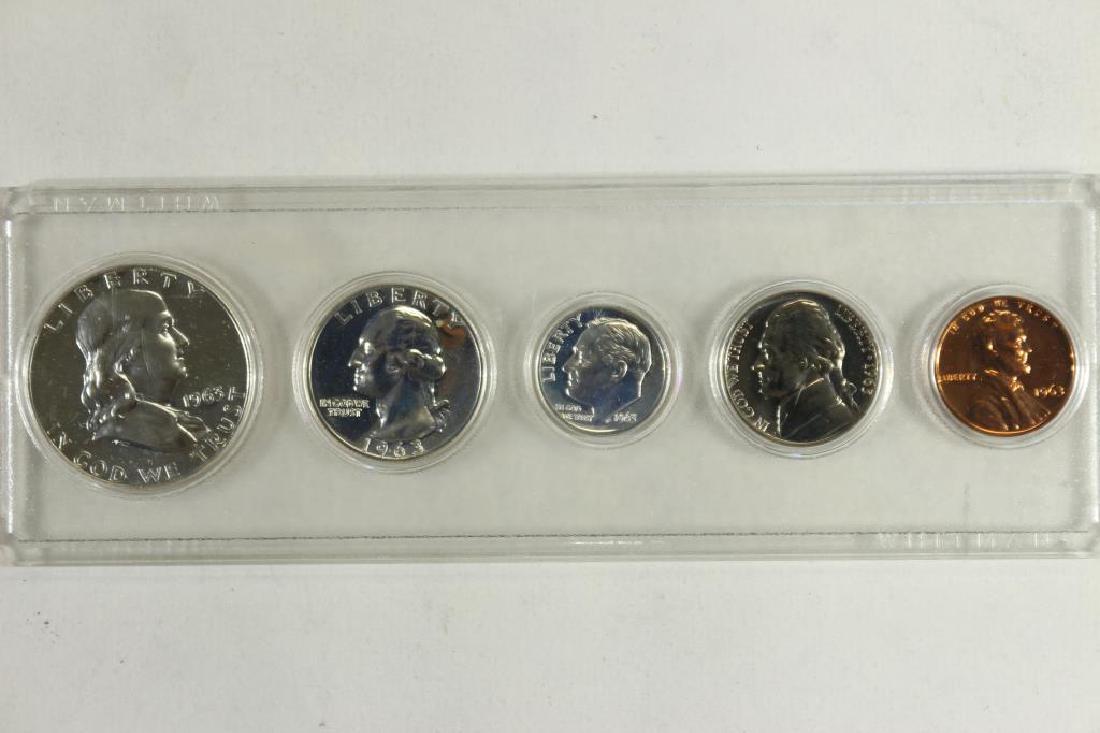 1963 US SILVER PROOF SET IN PLASTIC CASE (1 of 2)