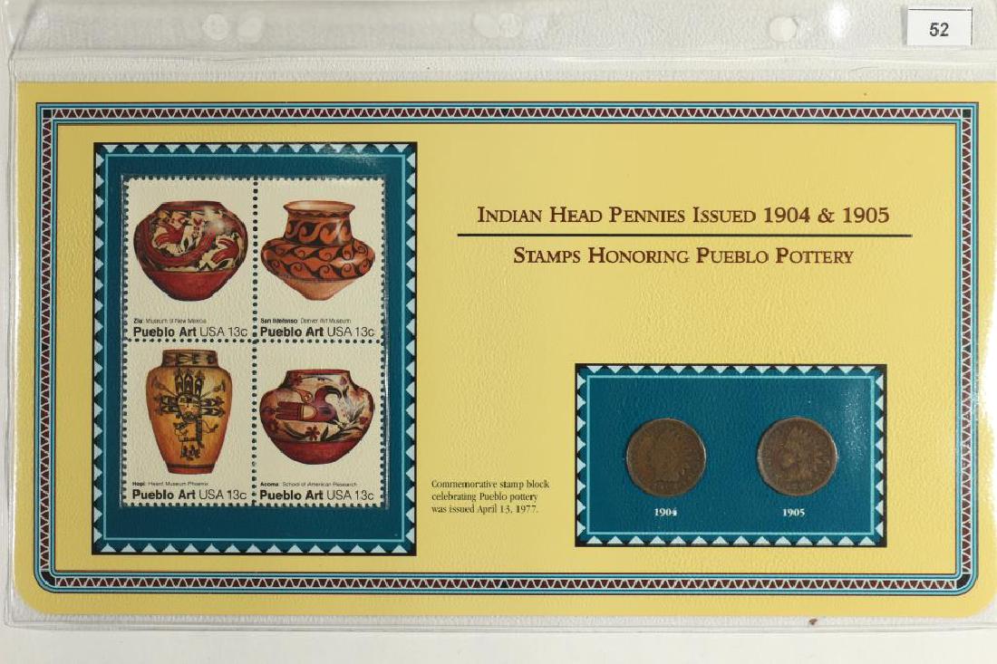 1904-& 1905 INDIAN HEAD CENTS AND 4 UNUSED (1 of 2)