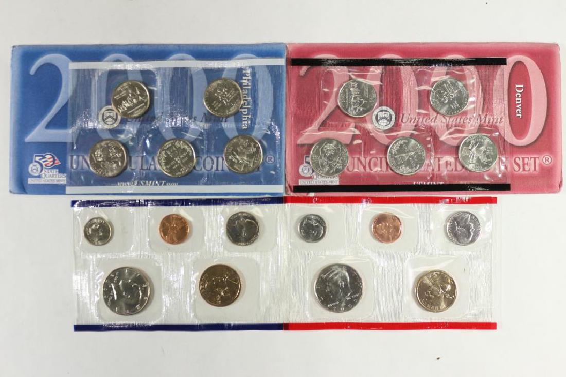 2000 US MINT SET (UNC) P/D (WITH ENVELOPE) (1 of 2)