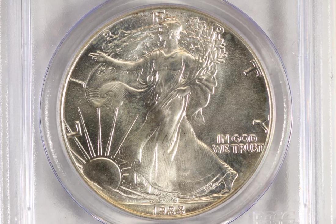 1988 AMERICAN SILVER EAGLE PCGS MS68 (1 of 3)