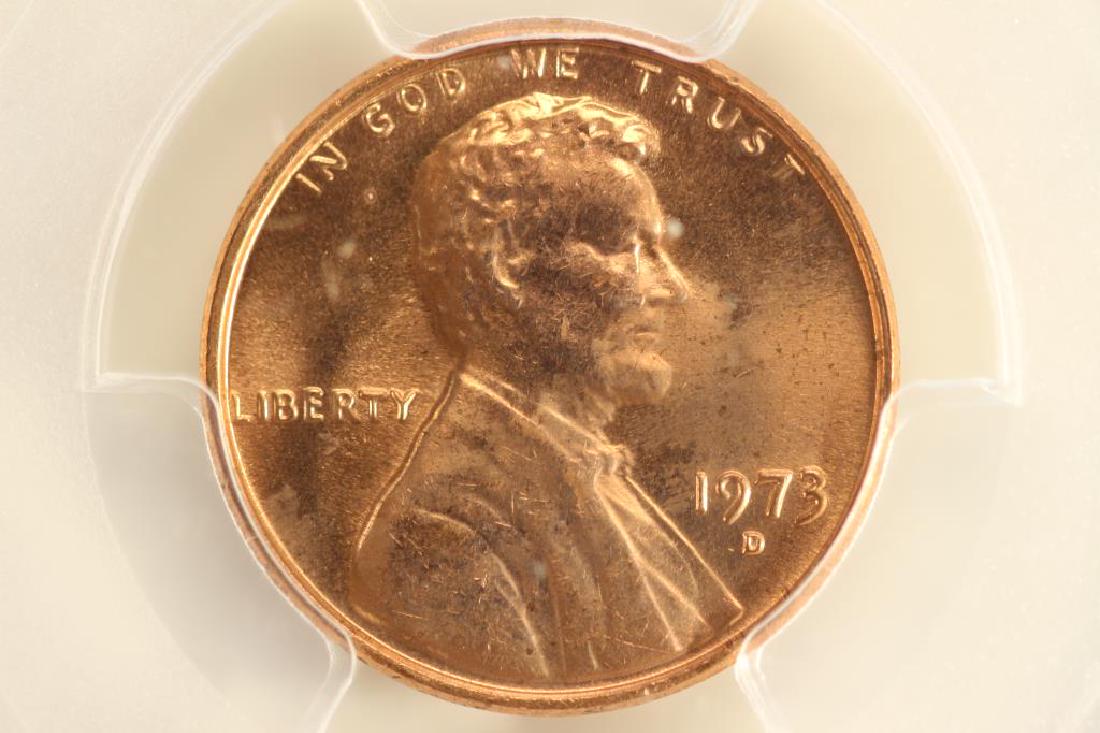 1973-D LINCOLN CENT PCGS MS65RD (1 of 3)