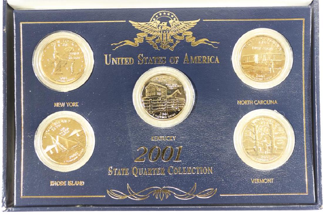 2001 KENTUCKY GOLD PLATED STATE QUARTER COLLECTION (1 of 3)