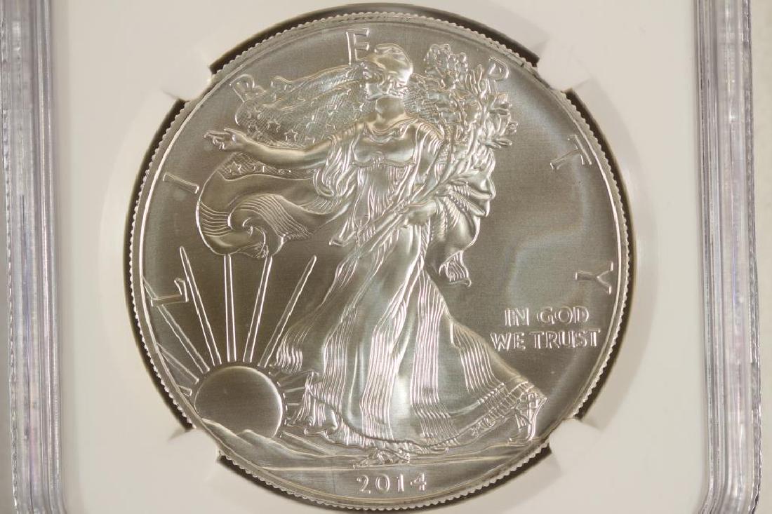 2014 (S) AMERICAN SILVER EAGLE NGC MS69 (1 of 3)